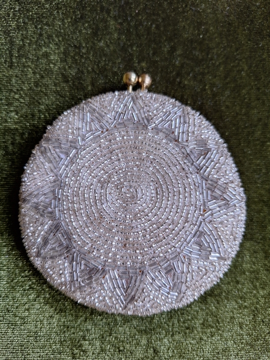 Handbags - Beaded Round Coin Purse - Vintage